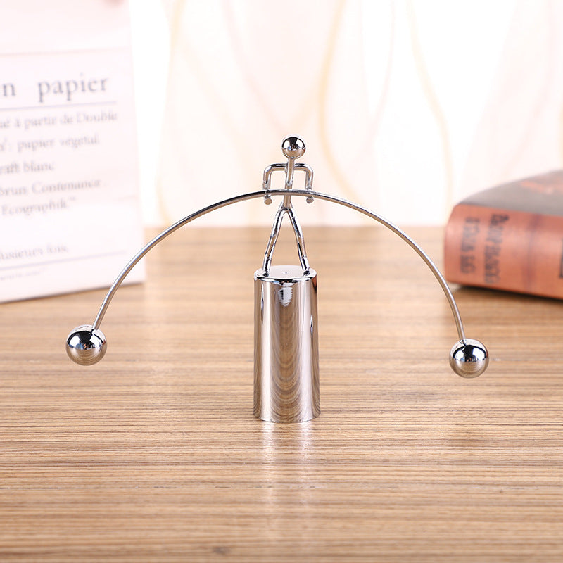 Creative Balance Pendulum Metal Tumbler Iron Man Ornament Event Gift Student Graduation Gift