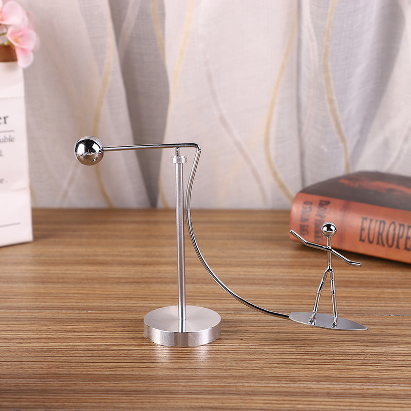 Creative Balance Pendulum Metal Tumbler Iron Man Ornament Event Gift Student Graduation Gift