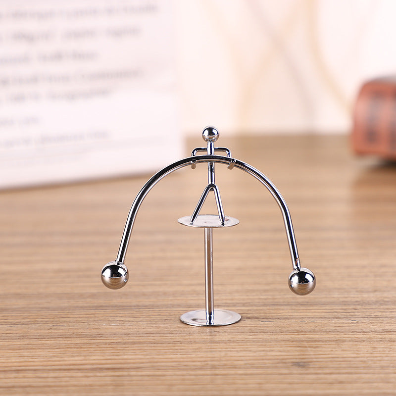 Creative Balance Pendulum Metal Tumbler Iron Man Ornament Event Gift Student Graduation Gift