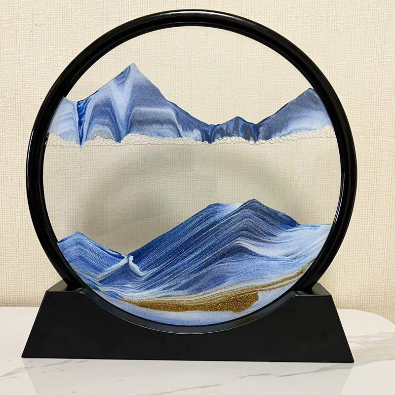 Creative Decoration Decompression Art Hourglass Home Quicksand Painting
