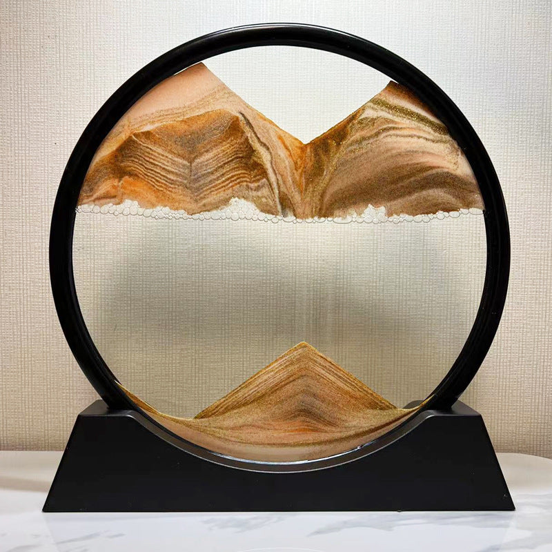Creative Decoration Decompression Art Hourglass Home Quicksand Painting