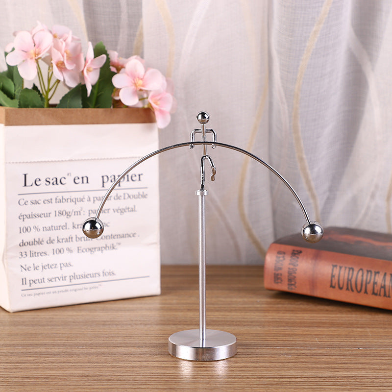 Creative Balance Pendulum Metal Tumbler Iron Man Ornament Event Gift Student Graduation Gift